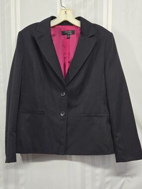 COLLECTIONS BY LE  SUIT BLACK LONGSLEEVE BLAZER SIZE 14